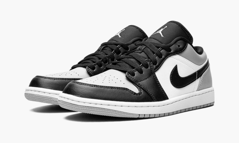 Nike Air Jordan 1 Low 'Shadow Neus' Schoenen Heren Grijs Zwart Wit Nederland | 280914-KFD