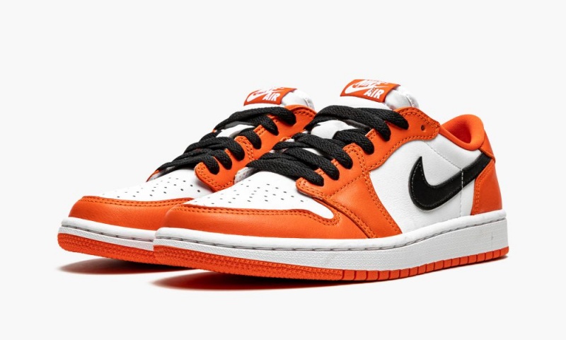 Nike Air Jordan 1 Low 'Starfish' Schoenen Dames Wit Zwart Oranje Nederland | 578416-FTR