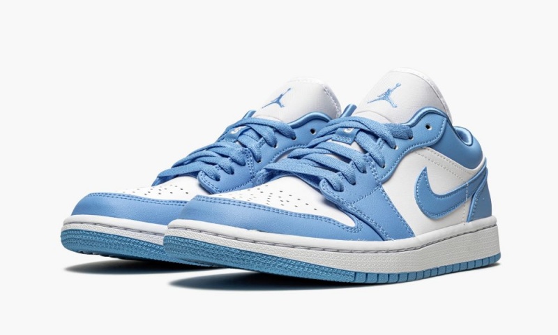 Nike Air Jordan 1 Low 'UNC' Schoenen Dames Blauw Wit Nederland | 352016-HKA