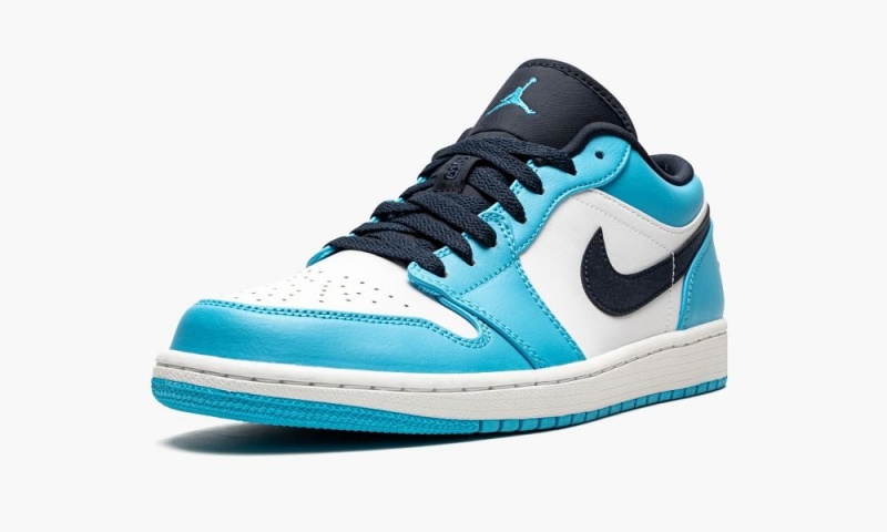 Nike Air Jordan 1 Low 'UNC' Schoenen Heren Wit Blauw Obsidian Nederland | 709518-DGU