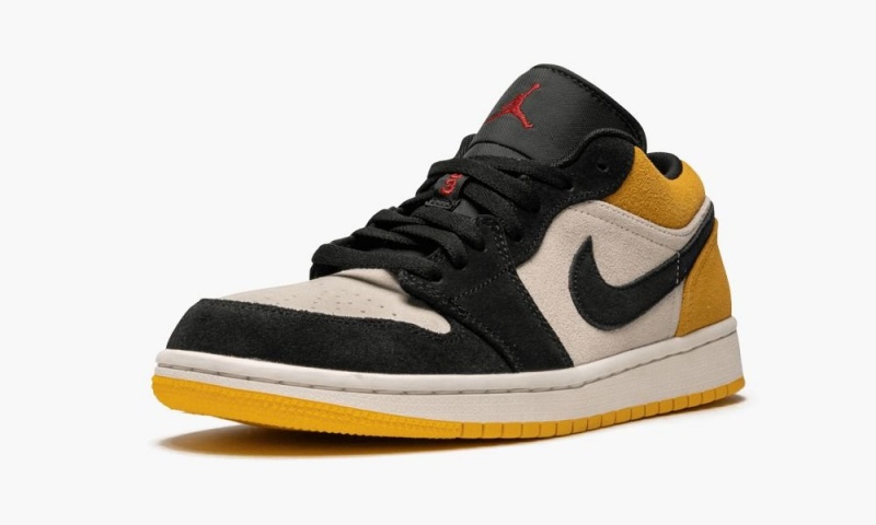 Nike Air Jordan 1 Low 'University Gold' Schoenen Heren Rood Goud Zwart Nederland | 418059-VIS