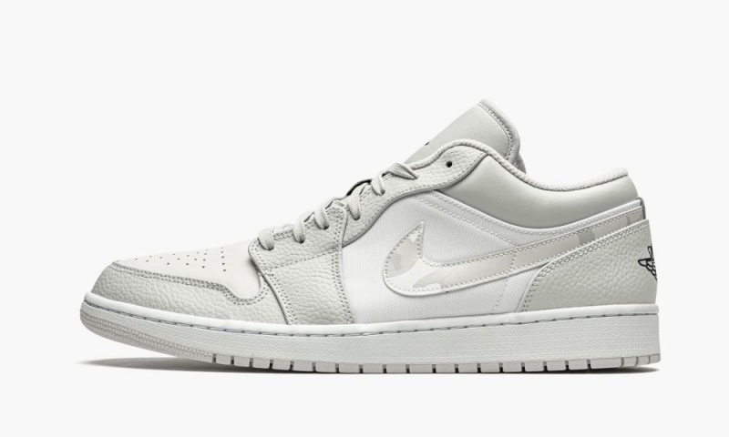 Nike Air Jordan 1 Low \'White Camo\' Schoenen Heren Wit Grijs Nederland | 405762-QWE