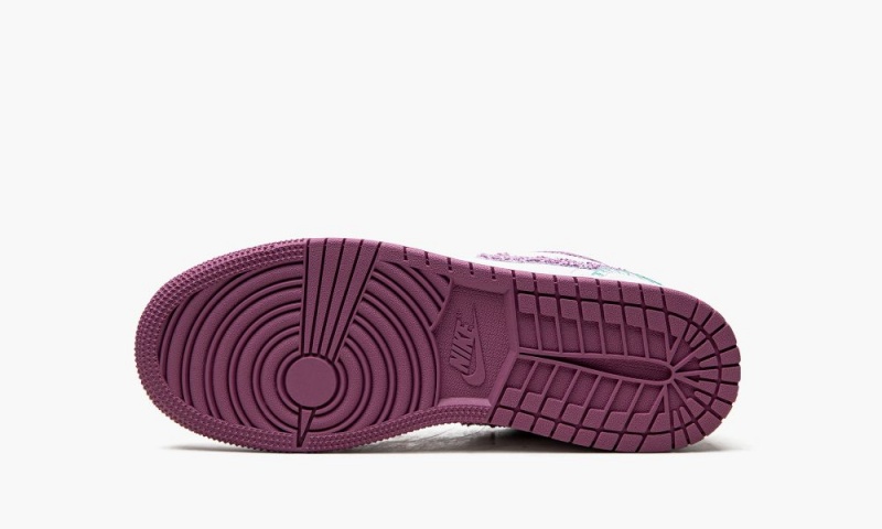 Nike Air Jordan 1 Low 'White Light Bordeuax' Schoenen Kinderen Wit Roze Nederland | 530972-DIW