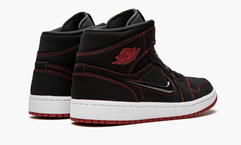 Nike Air Jordan 1 MID 'Fearless - Come Fly With Me' Schoenen Heren Zwart Rood Wit Nederland | 278143-GAD