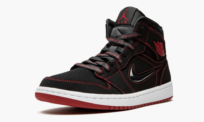 Nike Air Jordan 1 MID 'Fearless - Come Fly With Me' Schoenen Heren Zwart Rood Wit Nederland | 278143-GAD