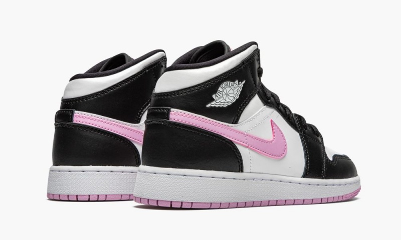 Nike Air Jordan 1 MID GS 'Arctic Pink' Schoenen Kinderen Wit Roze Zwart Nederland | 257149-UGT