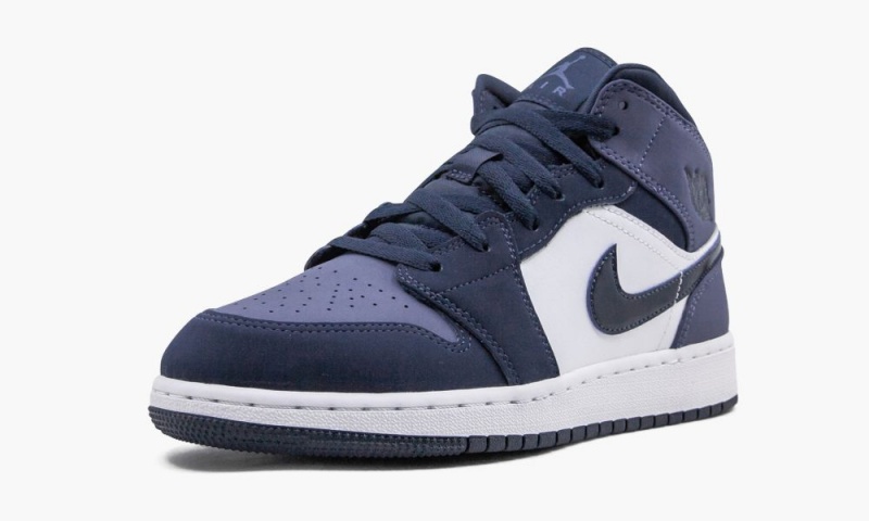 Nike Air Jordan 1 MID (GS) 'Sanded Purple' Schoenen Kinderen Obsidian Nederland | 074659-KFY