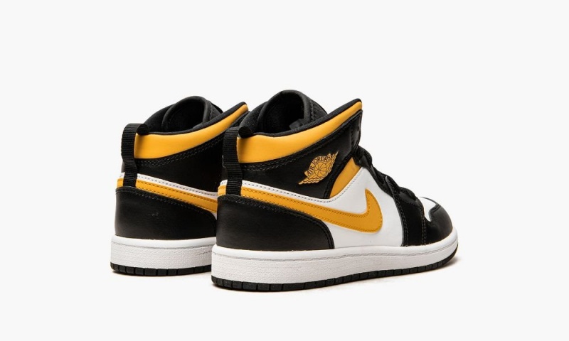 Nike Air Jordan 1 MID PS 'Pollen' Schoenen Kinderen Wit Zwart Nederland | 329180-DAI