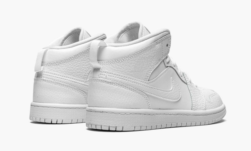 Nike Air Jordan 1 MID PS 'Triple White' Schoenen Kinderen Wit Nederland | 548961-SAH