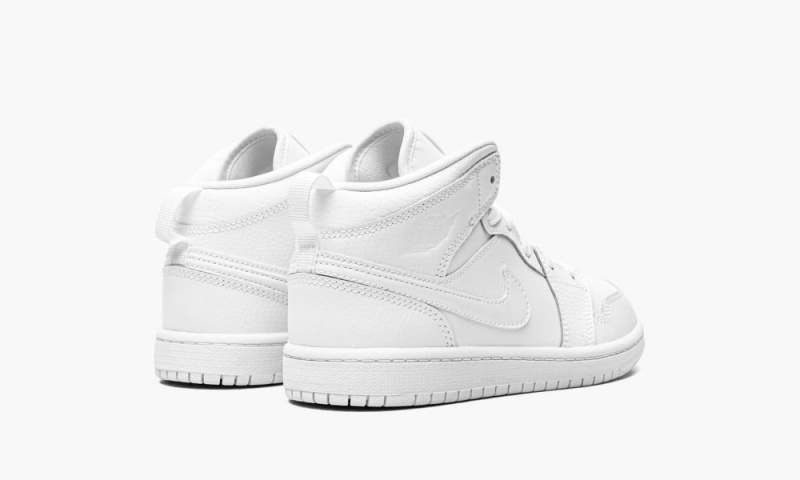 Nike Air Jordan 1 MID PS 'Triple White' Schoenen Kinderen Wit Nederland | 306187-KHR