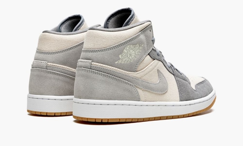 Nike Air Jordan 1 MID SE 'Coconut Milk' Schoenen Heren Grijs Nederland | 172598-OZA