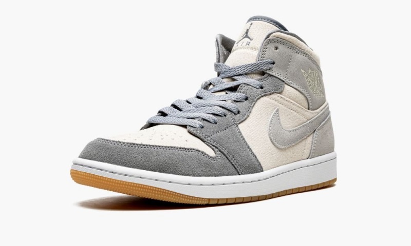Nike Air Jordan 1 MID SE 'Coconut Milk' Schoenen Heren Grijs Nederland | 172598-OZA