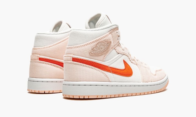 Nike Air Jordan 1 MID SE 'Corduroy' Schoenen Dames Oranje Oranje Nederland | 453762-ORF