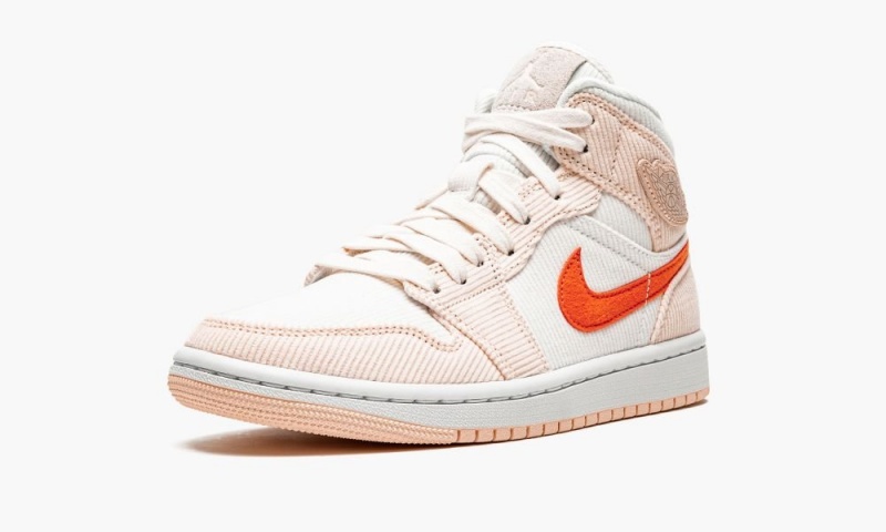 Nike Air Jordan 1 MID SE 'Corduroy' Schoenen Dames Oranje Oranje Nederland | 453762-ORF