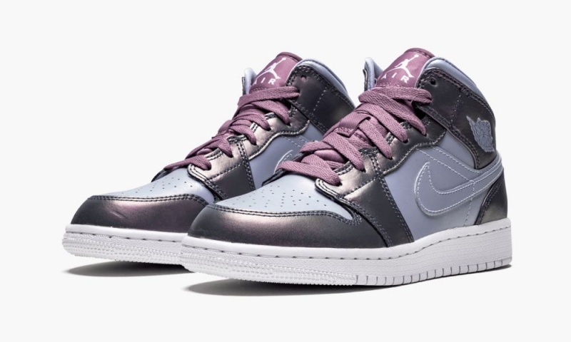 Nike Air Jordan 1 MID SE (GS) Schoenen Kinderen Blauw Paars Nederland | 976438-YTF