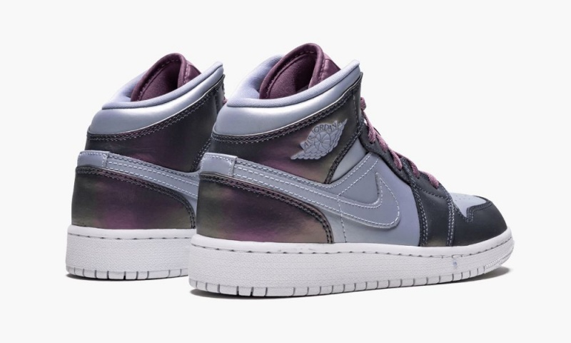 Nike Air Jordan 1 MID SE (GS) Schoenen Kinderen Blauw Paars Nederland | 976438-YTF