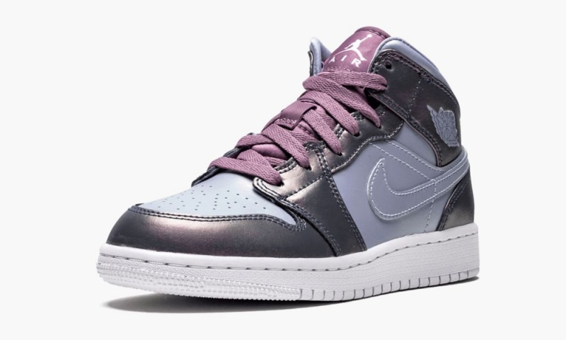 Nike Air Jordan 1 MID SE (GS) Schoenen Kinderen Blauw Paars Nederland | 976438-YTF