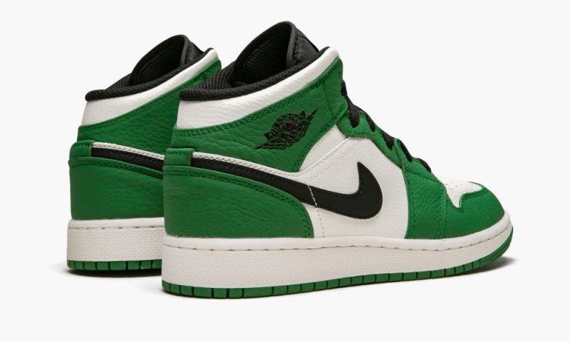 Nike Air Jordan 1 MID SE (GS) Schoenen Kinderen Diepgroen Zwart Nederland | 437901-GEY
