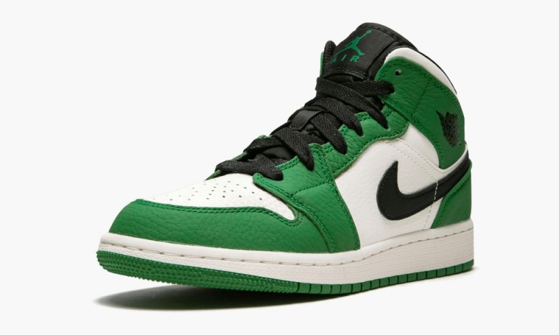 Nike Air Jordan 1 MID SE (GS) Schoenen Kinderen Diepgroen Zwart Nederland | 437901-GEY
