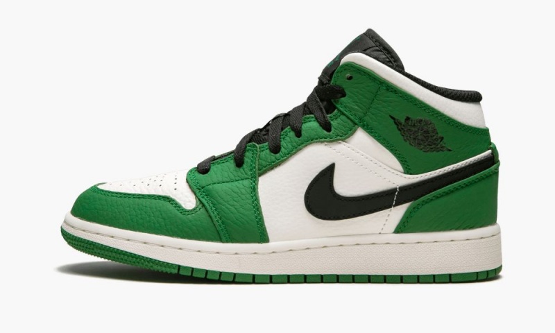 Nike Air Jordan 1 MID SE (GS) Schoenen Kinderen Diepgroen Zwart Nederland | 437901-GEY