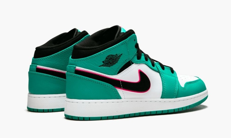 Nike Air Jordan 1 MID SE (GS) Schoenen Kinderen Groen Zwart Roze Nederland | 593786-AXD