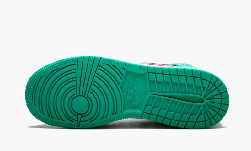 Nike Air Jordan 1 MID SE (GS) Schoenen Kinderen Groen Zwart Roze Nederland | 593786-AXD