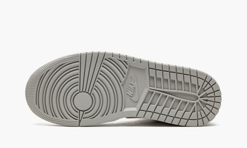 Nike Air Jordan 1 MID SE 'Heather Grey / Pink' Schoenen Dames Wit Grijs Nederland | 265431-OWT