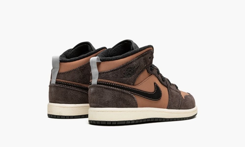 Nike Air Jordan 1 MID SE (PS) 'Dark Chocolate' Schoenen Kinderen Donkerchocola Bruin Nederland | 762894-CZM