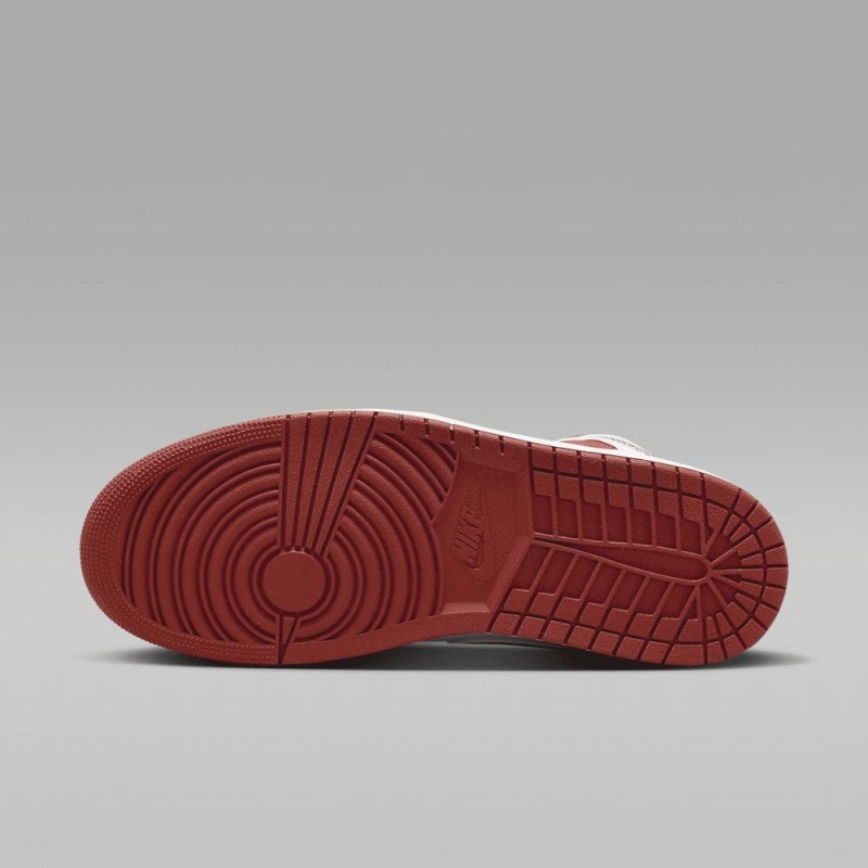 Nike Air Jordan 1 MID SE Schoenen Dames Wit Rood Nederland | 230581-TIC