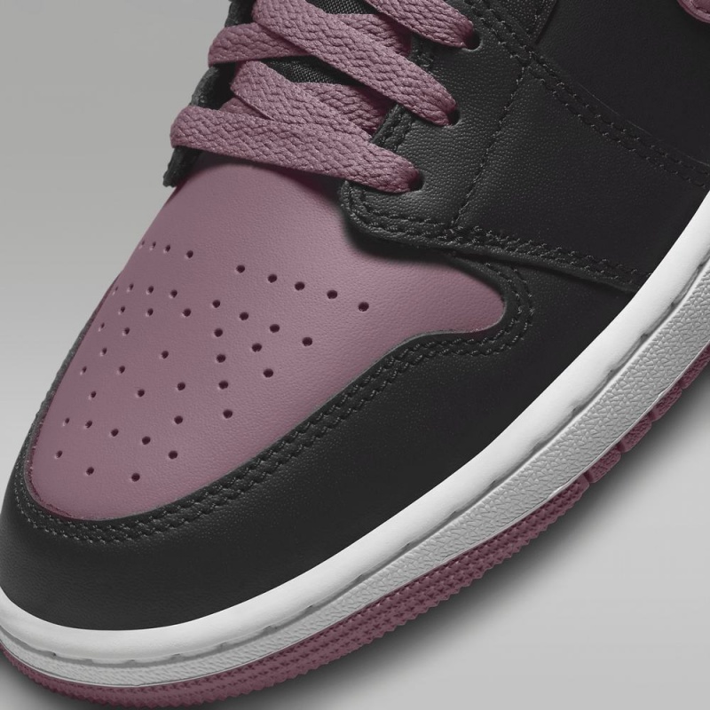 Nike Air Jordan 1 MID SE Schoenen Dames Paars Zwart Nederland | 405236-WSK