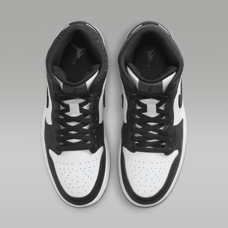 Nike Air Jordan 1 MID SE Schoenen Dames Zwart Wit Nederland | 968231-YHJ