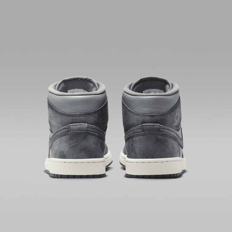 Nike Air Jordan 1 MID SE Schoenen Dames Diepgrijs Nederland | 187945-LJY