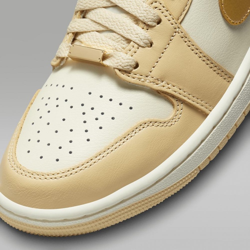 Nike Air Jordan 1 MID SE Schoenen Dames Geel Nederland | 817453-DUH