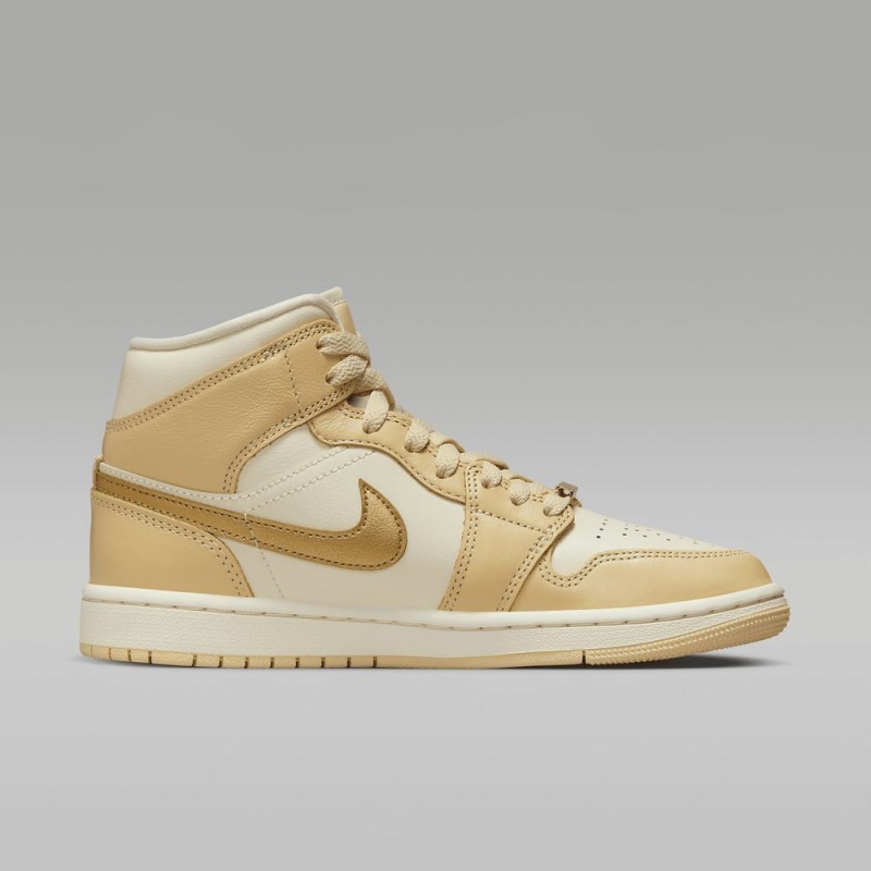 Nike Air Jordan 1 MID SE Schoenen Dames Geel Nederland | 817453-DUH