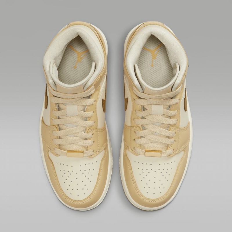 Nike Air Jordan 1 MID SE Schoenen Dames Geel Nederland | 817453-DUH