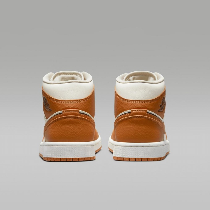 Nike Air Jordan 1 MID SE Schoenen Dames Bruin Wit Nederland | 547682-INP