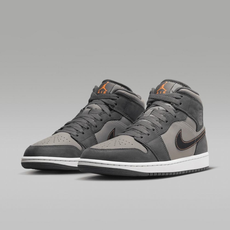 Nike Air Jordan 1 MID SE Schoenen Heren Diepgrijs Nederland | 068794-EUP