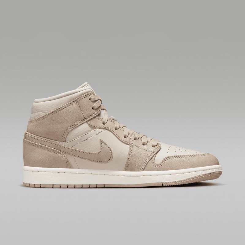 Nike Air Jordan 1 MID SE Schoenen Heren Lichtbruin Bruin Nederland | 053746-BKP