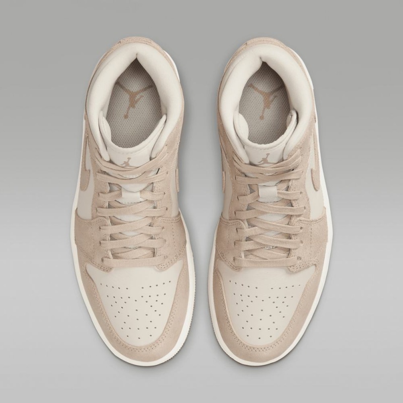 Nike Air Jordan 1 MID SE Schoenen Heren Lichtbruin Bruin Nederland | 053746-BKP