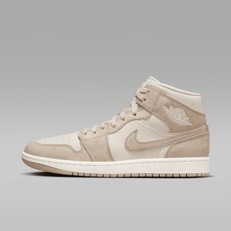 Nike Air Jordan 1 MID SE Schoenen Heren Lichtbruin Bruin Nederland | 053746-BKP