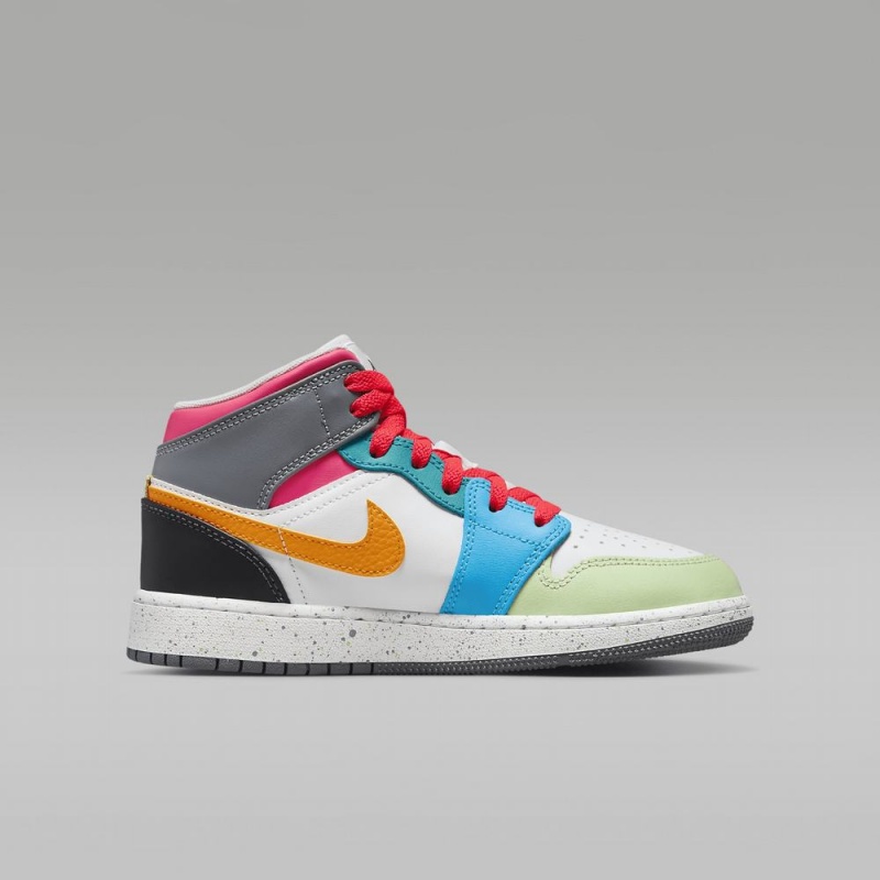 Nike Air Jordan 1 MID SE Schoenen Kinderen Gekleurd Nederland | 076215-SCA