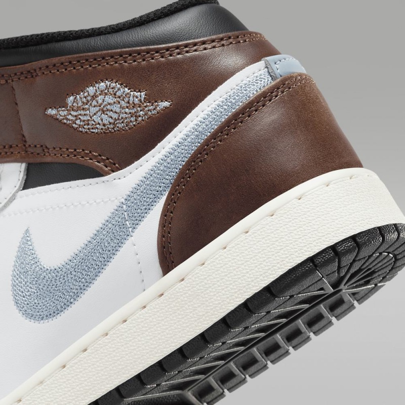Nike Air Jordan 1 MID SE Schoenen Kinderen Wit Chocola Nederland | 786520-ARJ