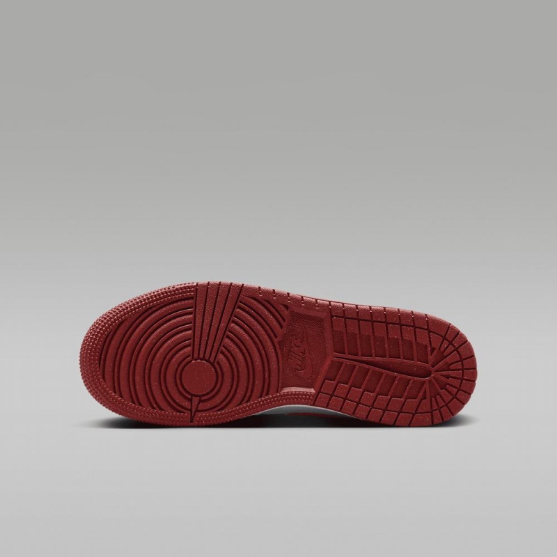 Nike Air Jordan 1 MID SE Schoenen Kinderen Wit Rood Nederland | 493576-SIQ