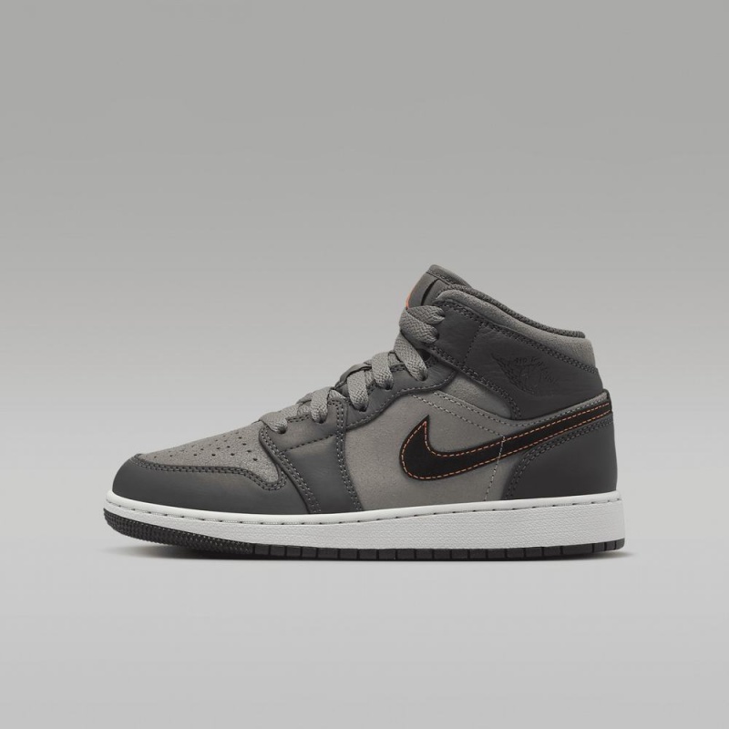 Nike Air Jordan 1 MID SE Schoenen Kinderen Grijs Nederland | 958210-PWH