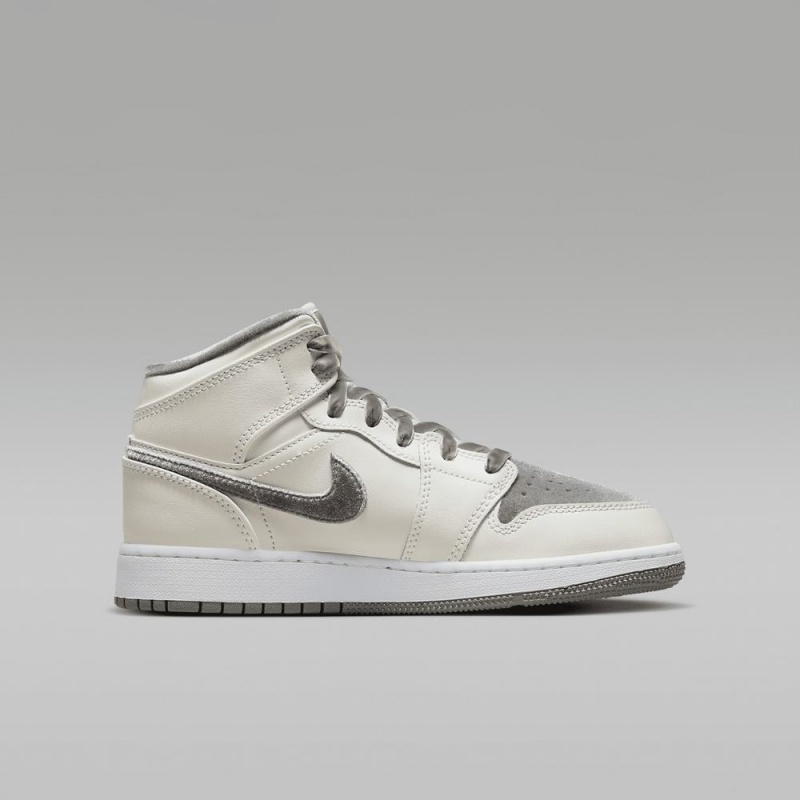 Nike Air Jordan 1 MID SE Schoenen Kinderen Wit Nederland | 709514-AVY