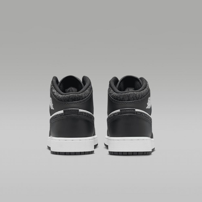 Nike Air Jordan 1 MID SE Schoenen Kinderen Wit Zwart Nederland | 596028-VSG
