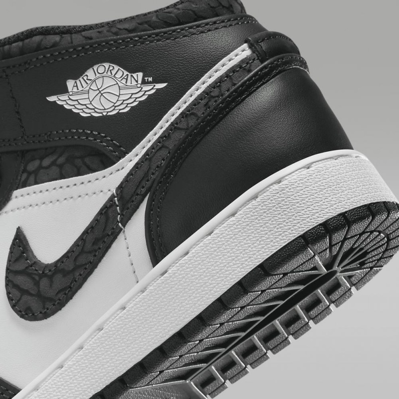 Nike Air Jordan 1 MID SE Schoenen Kinderen Wit Zwart Nederland | 596028-VSG
