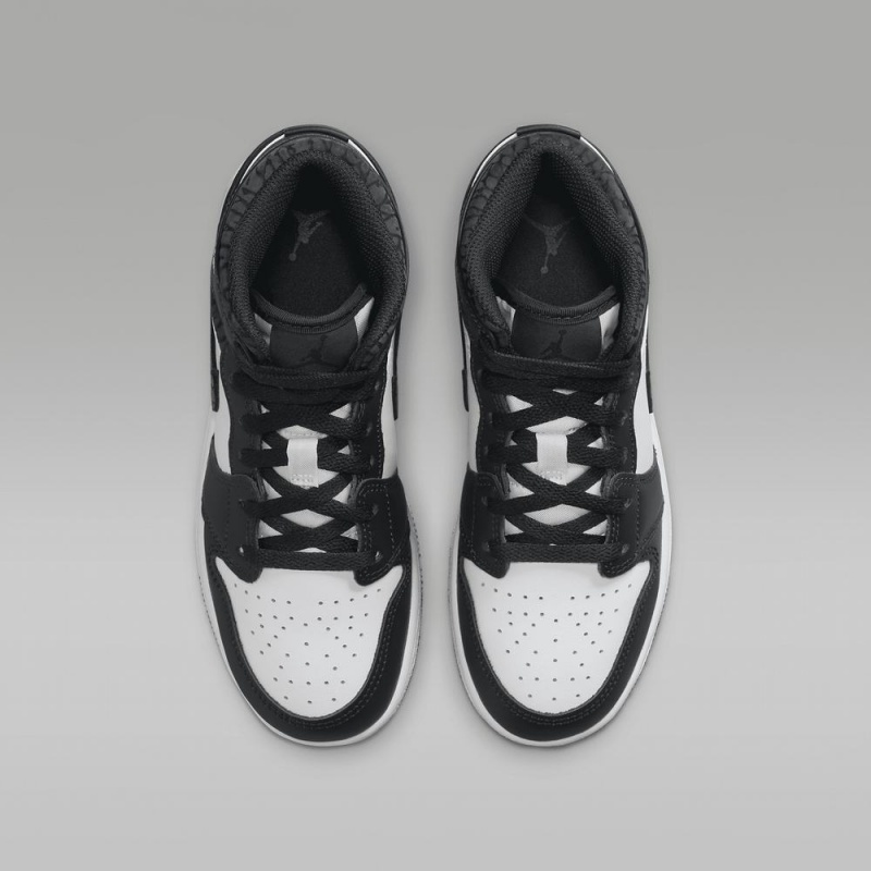 Nike Air Jordan 1 MID SE Schoenen Kinderen Wit Zwart Nederland | 596028-VSG