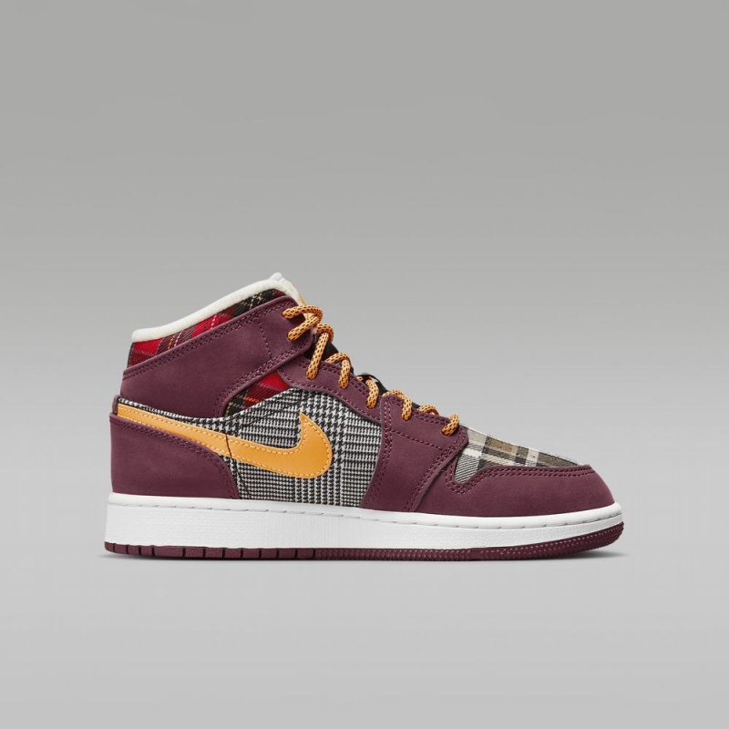 Nike Air Jordan 1 MID SE Schoenen Kinderen Bordeaux Nederland | 601347-CTM
