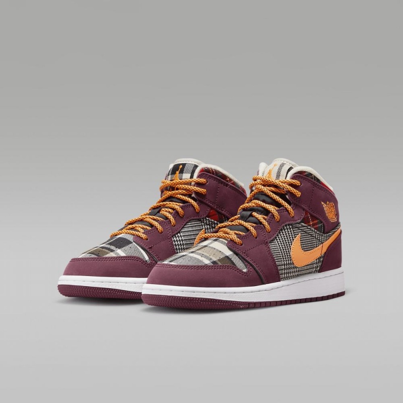 Nike Air Jordan 1 MID SE Schoenen Kinderen Bordeaux Nederland | 601347-CTM